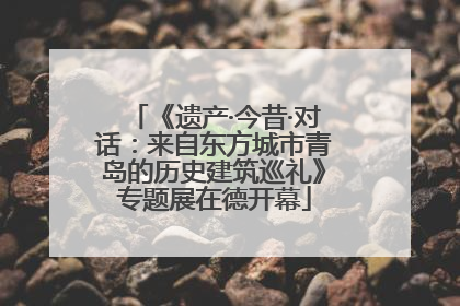 《遗产·今昔·对话：来自东方城市青岛的历史建筑巡礼》专题展在德开幕
