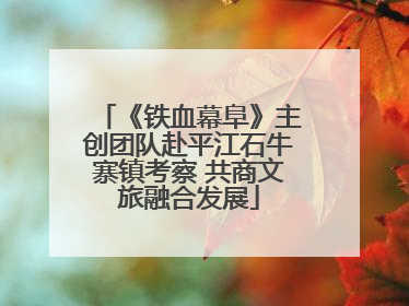 《铁血幕阜》主创团队赴平江石牛寨镇考察 共商文旅融合发展