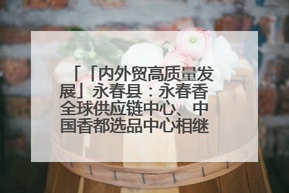 「内外贸高质量发展」永春县：永春香全球供应链中心、中国香都选品中心相继运营——一根香“点燃”百亿产业