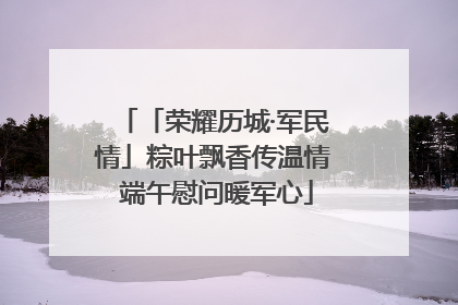 「荣耀历城·军民情」粽叶飘香传温情 端午慰问暖军心