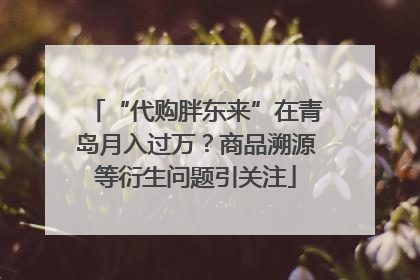 “代购胖东来”在青岛月入过万？商品溯源等衍生问题引关注