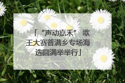 “声动嘉禾” 歌王大赛普满乡专场海选圆满举举行
