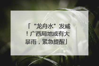 “龙舟水”发威！广西局地或有大暴雨，紧急提醒