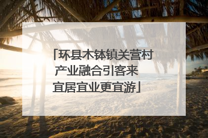 环县木钵镇关营村 产业融合引客来 宜居宜业更宜游