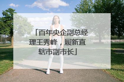 百年央企副总经理王秀峰，履新直辖市副市长