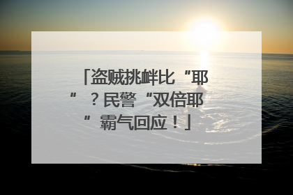 盗贼挑衅比“耶”？民警“双倍耶”霸气回应！