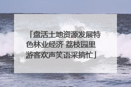 盘活土地资源发展特色林业经济 荔枝园里游客欢声笑语采摘忙