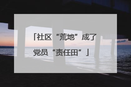 社区“荒地”成了党员“责任田”