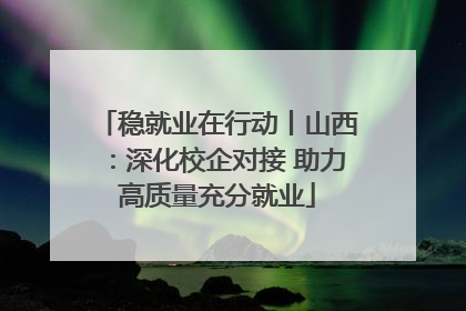 稳就业在行动丨山西：深化校企对接 助力高质量充分就业