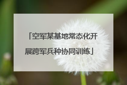 空军某基地常态化开展跨军兵种协同训练