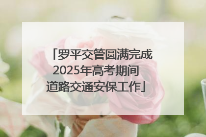 罗平交管圆满完成2025年高考期间道路交通安保工作