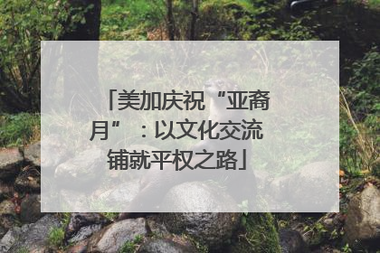 美加庆祝“亚裔月”：以文化交流铺就平权之路
