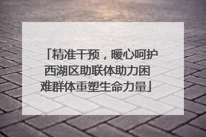 精准干预，暖心呵护 西湖区助联体助力困难群体重塑生命力量