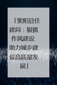 紫阳县住建局：狠抓作风建设 助力城乡建设高质量发展