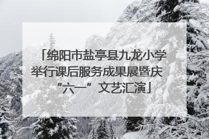 绵阳市盐亭县九龙小学举行课后服务成果展暨庆“六一”文艺汇演