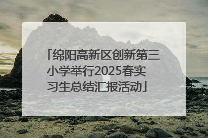 绵阳高新区创新第三小学举行2025春实习生总结汇报活动