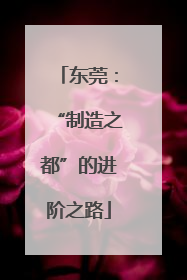 东莞：“制造之都”的进阶之路