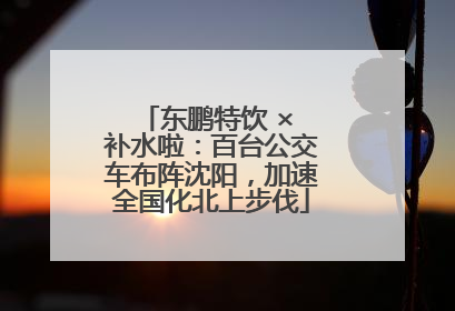 东鹏特饮 × 补水啦：百台公交车布阵沈阳，加速全国化北上步伐