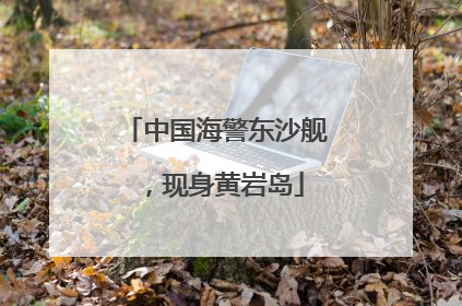 中国海警东沙舰，现身黄岩岛