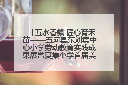 五水香飘 匠心育禾苗——五河县东刘集中心小学劳动教育实践成果展暨夏集小学首届美食节盛大举行