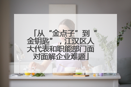 从“金点子”到“金钥匙”，江汉区人大代表和职能部门面对面解企业难题