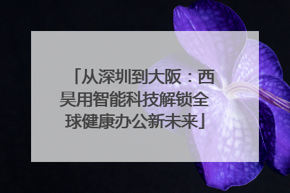 从深圳到大阪：西昊用智能科技解锁全球健康办公新未来