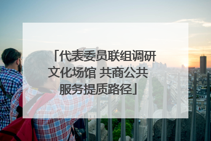 代表委员联组调研文化场馆 共商公共服务提质路径