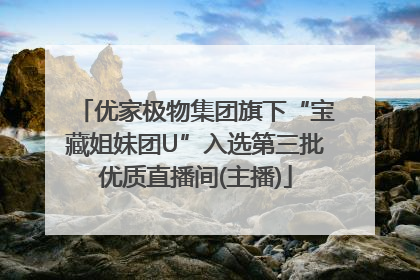 优家极物集团旗下“宝藏姐妹团U”入选第三批优质直播间(主播)