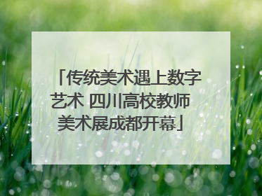 传统美术遇上数字艺术 四川高校教师美术展成都开幕