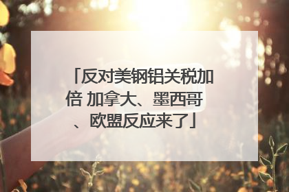 反对美钢铝关税加倍 加拿大、墨西哥、欧盟反应来了