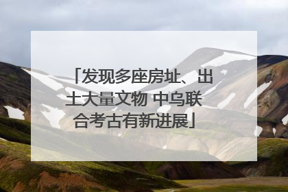 发现多座房址、出土大量文物 中乌联合考古有新进展