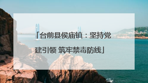 台前县侯庙镇：坚持党建引领 筑牢禁毒防线