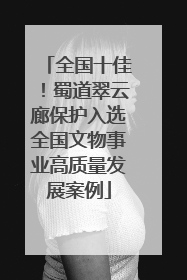 全国十佳！蜀道翠云廊保护入选全国文物事业高质量发展案例