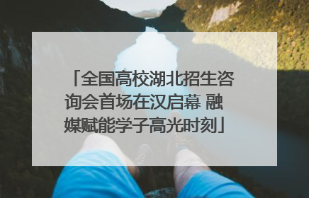 全国高校湖北招生咨询会首场在汉启幕 融媒赋能学子高光时刻