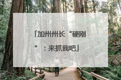 加州州长“硬刚”：来抓我吧