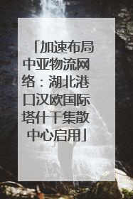 加速布局中亚物流网络：湖北港口汉欧国际塔什干集散中心启用