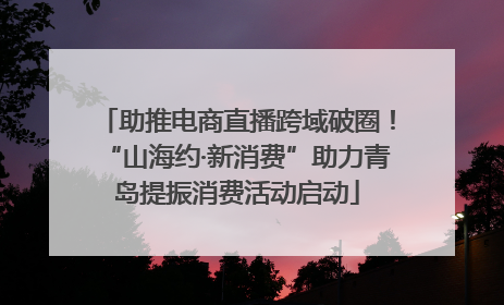助推电商直播跨域破圈！“山海约·新消费”助力青岛提振消费活动启动