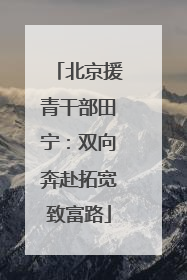 北京援青干部田宁：双向奔赴拓宽致富路