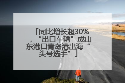 同比增长超30%，“出口车辆”成山东港口青岛港出海“头号选手”