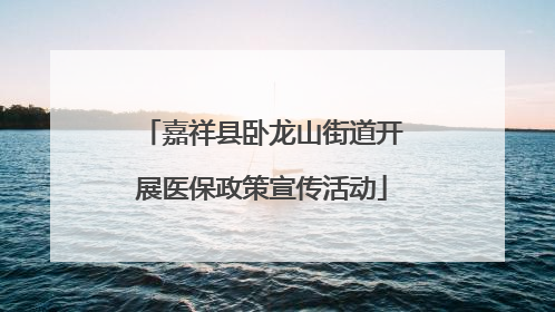 嘉祥县卧龙山街道开展医保政策宣传活动