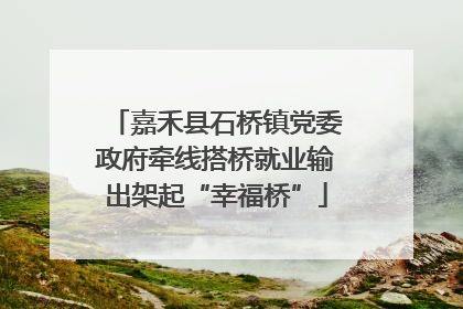 嘉禾县石桥镇党委政府牵线搭桥就业输出架起“幸福桥”