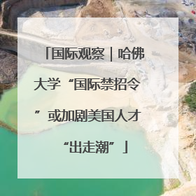 国际观察｜哈佛大学“国际禁招令”或加剧美国人才“出走潮”