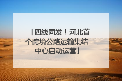 四线同发！河北首个跨境公路运输集结中心启动运营