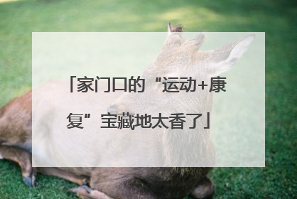 家门口的“运动+康复”宝藏地太香了