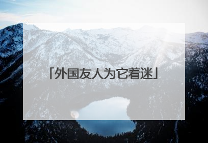 外国友人为它着迷