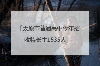 太原市普通高中今年招收特长生1535人