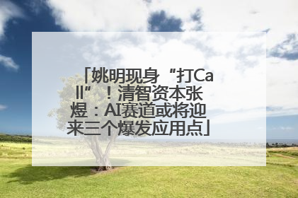 姚明现身“打Call”！清智资本张煜：AI赛道或将迎来三个爆发应用点