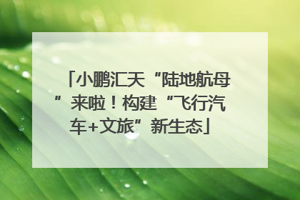 小鹏汇天“陆地航母”来啦！构建“飞行汽车+文旅”新生态