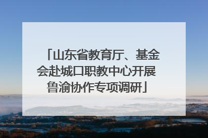 山东省教育厅、基金会赴城口职教中心开展鲁渝协作专项调研