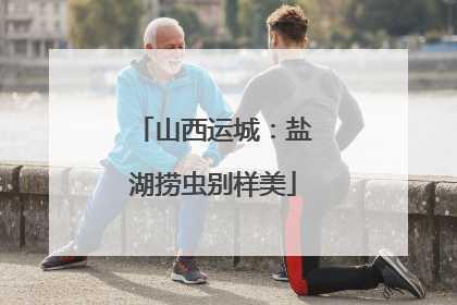 山西运城：盐湖捞虫别样美